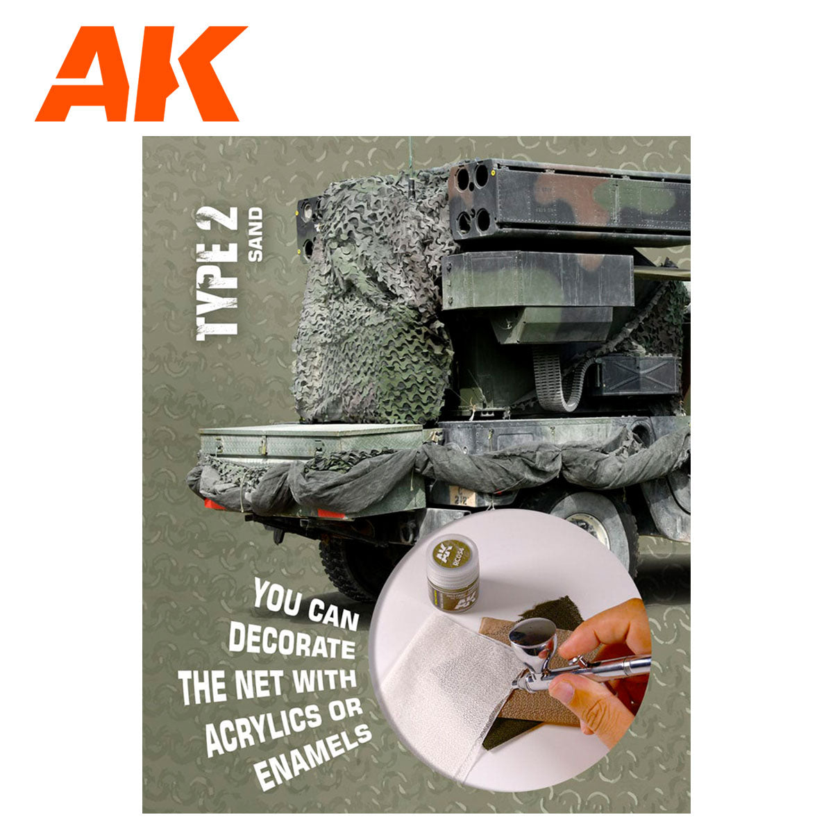 Regular Mimetic Net - Type 2 Brown | AK interactive | AK8062