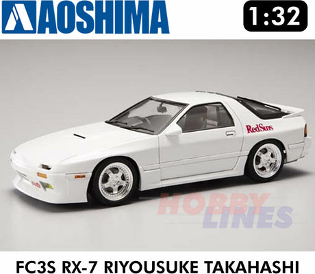 MAZDA FC3S RX-7 RIYOUSUKE TAKAHASHI "Initial D" 1:32 scale kit Aoshima 00897