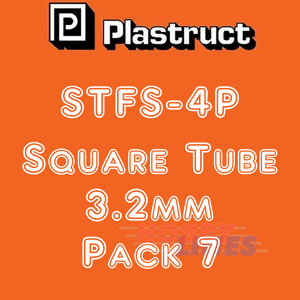 SQUARE TUBES range styrene ABS plastic polystyrene STFS PLASTRUCT