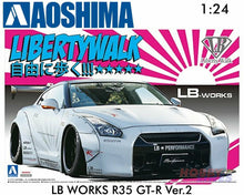 Load image into Gallery viewer, Libertywalk R35 Nissan GT-R V2 LB works 1:24 scale model kit Aoshima 05403
