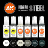Non Metallic Metal Steel - 3G Acrylic Paint x 6  | AK interactive | AK11601