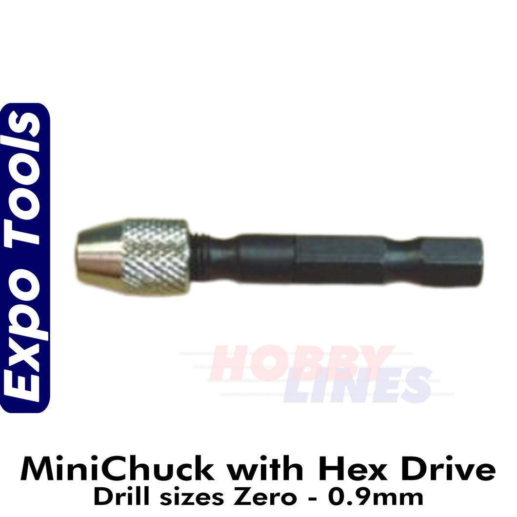 MICRO CHUCK with  HEXAGANOL DRIVE Zero - 0.85mm Expo Tools 12831