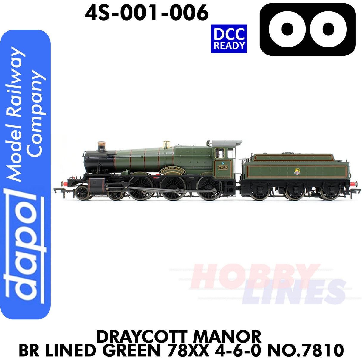 Draycott Manor BR Lined Green 78XX 4-6-0 No.7810 - DCC Ready | Dapol | 4S-001-006