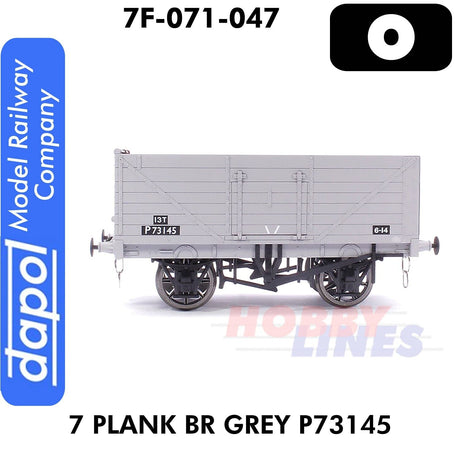 7 Plank Wagon BR Grey P73145  | Dapol | 7F-071-047
