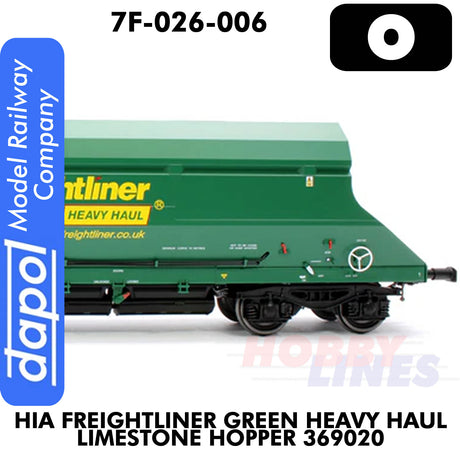 HIA Freightliner Green Heavy Haul Limestone Hopper 369020  | Dapol | 7F-026-006