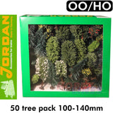 50 Natural Tree Pack - 100-140mm | Jordan | 59501