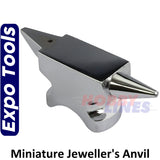 ANVIL JEWELLERS Miniature Flat Horn Chromed Shaping Hammering tool Expo 74380