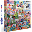 eeBoo WOMEN READING 1000 pc Square Jigsaw Puzzle Super Deluxe PZTWRD