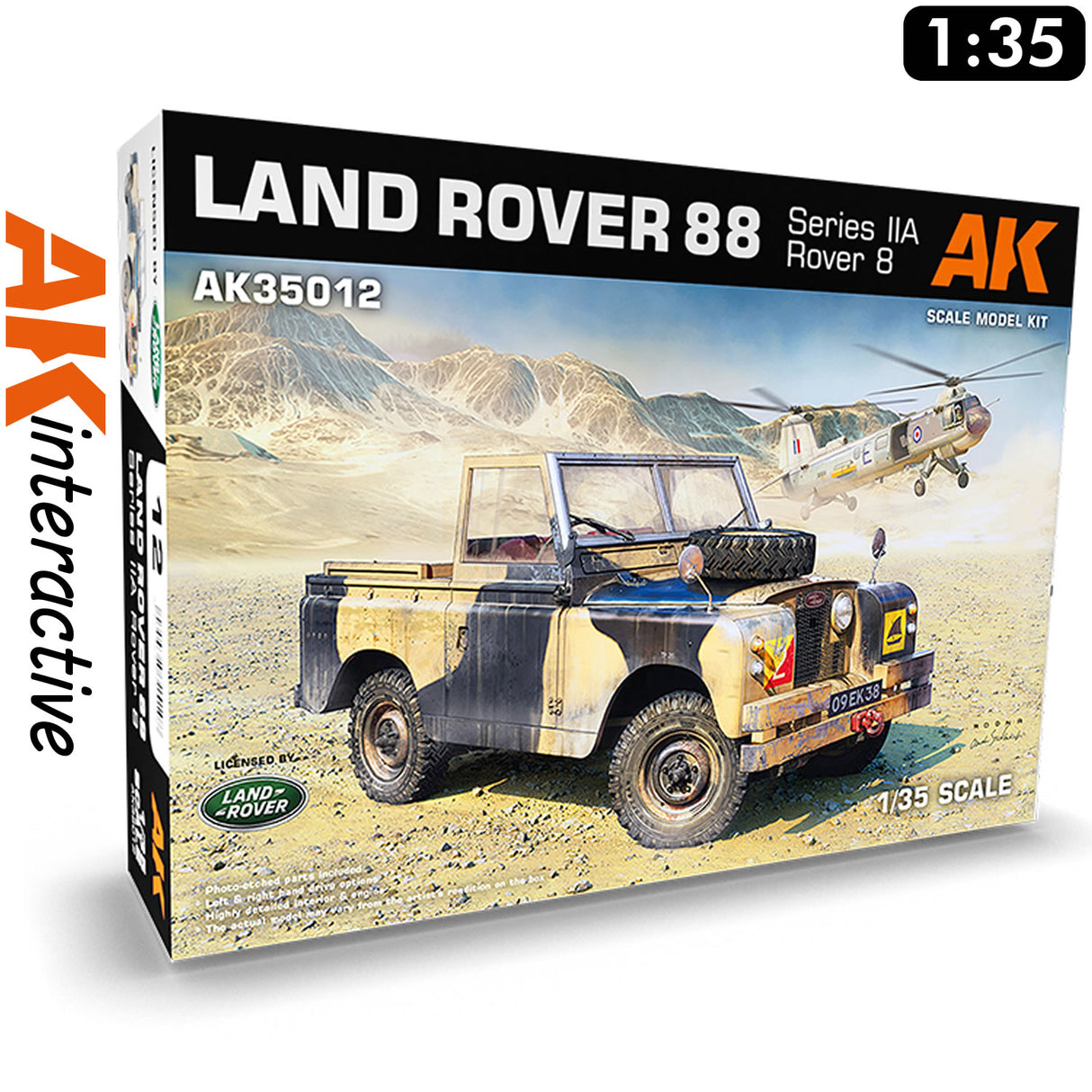 Land Rover 88 - Series IIA Rover 8 - Model Kit | AK interactive | AK35012