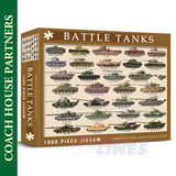 Battle Tanks -  Through the Ages - Jigsaw Puzzle 1000pc | Coach House Partners | CHP0152