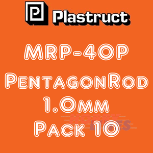 SOLID PENTAGON ROD range styrene ABS plastic polystyrene MRP PLASTRUCT