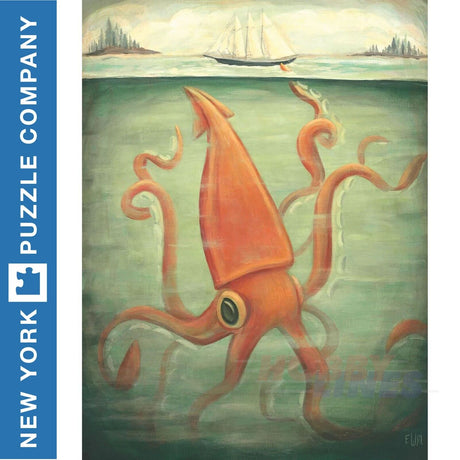 KRAKEN UNDERNEATH 500pc jigsaw puzzle NEW YORK Puzzle Company NPZEM1923 -