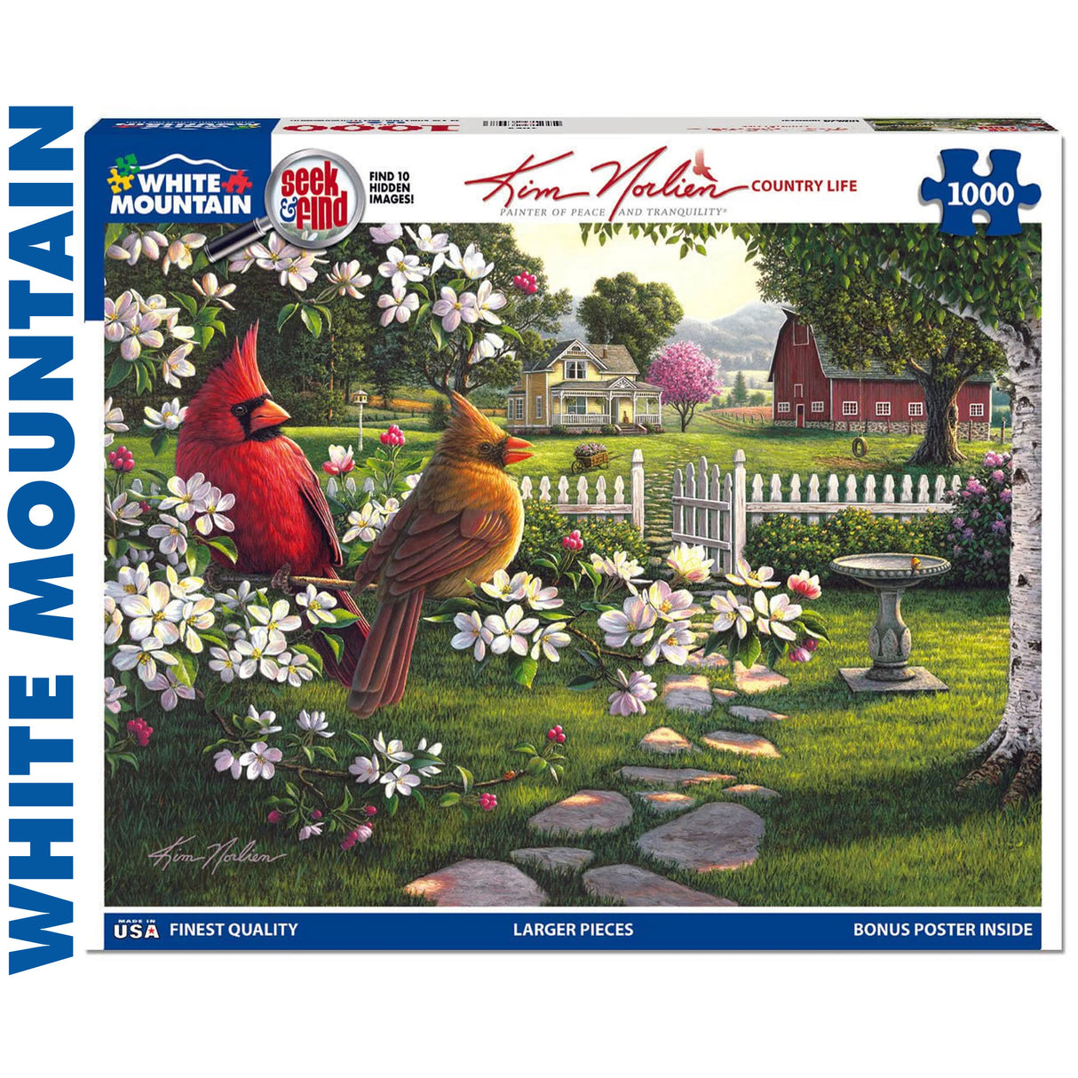Country Life - Seek and Find - 1000pc Puzzle | White Mountain | 1964pz