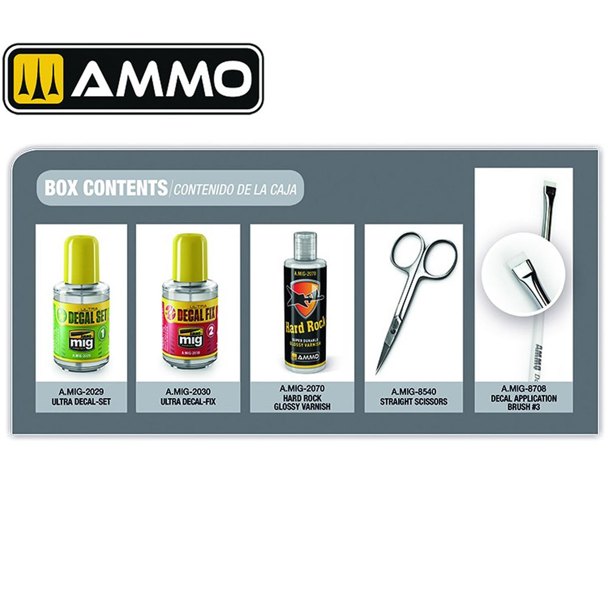 Beginners Set 4 - Decal Application | Ammo by Mig Jiminez | 7821