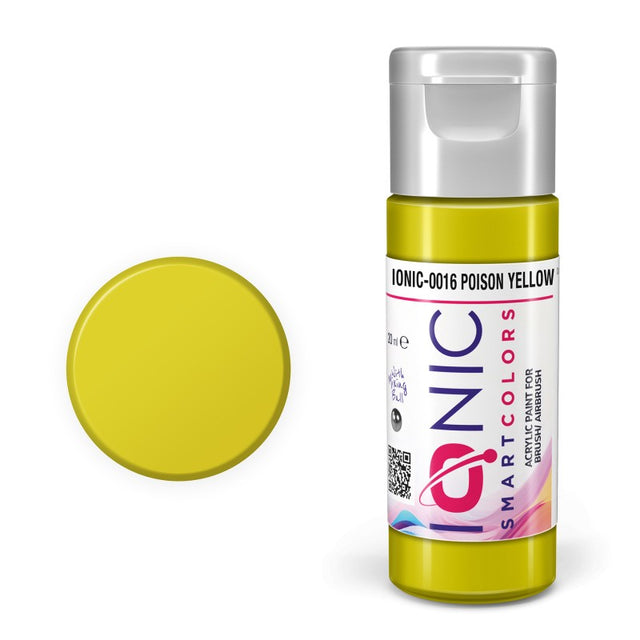 Acrylic Paint - Poison Yellow Smart Color - 20ml | IONIC | IONIC0016