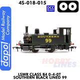 LSWR Class B4 0-4-0T Southern Black Lined 99 - DCC Ready  | Dapol | 4S-0018-015