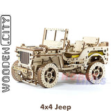 4 x 4 Jeep - 3D Puzzle | Wooden City | WR309