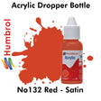 Acrylic Dropper -No 132 Red - Satin | Humbrol | DB0132