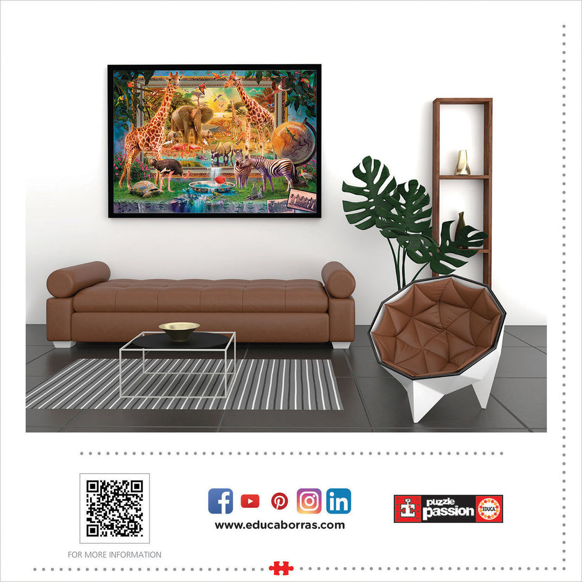 Savana Coming To Life 4000 Piece Jigsaw Puzzle | Educa | 19285