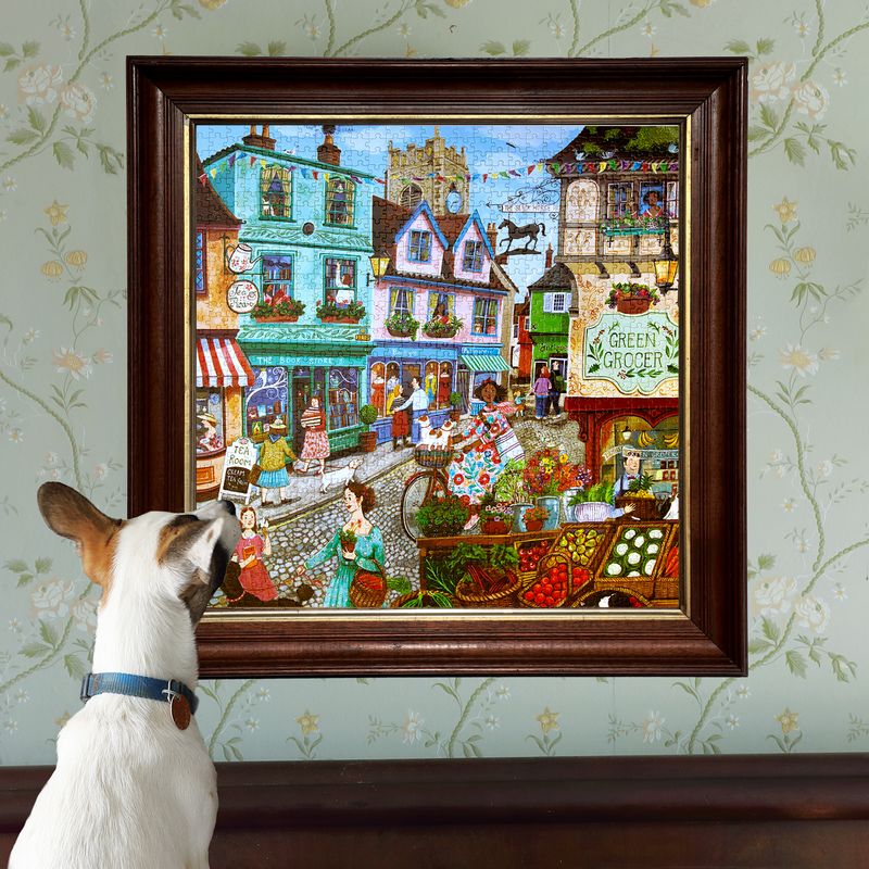*DAMAGED BOX* - Village by the Sea - 1000pc Puzzle | eeBoo | PZT690