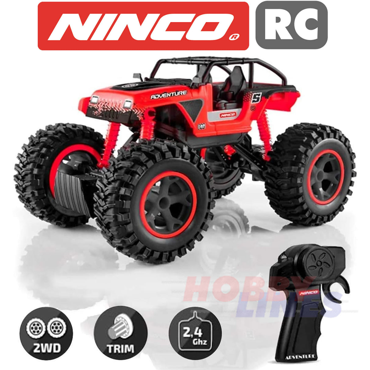 NINCO ADVENTURE 2WD Radio Control Racer Car AA battery power R2R Ready to Run