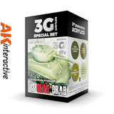 3G Special Set - US Olive Drab - 4 x 17ml Acrylic Paint | AK interactive | AK11643
