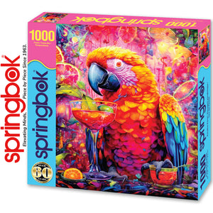 PARADISE PARROT 1000 piece SPRINGBOK Jigsaw Puzzle Random Cut Super Deluxe