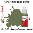 Acrylic Dropper - No 102 Army Green - Matt | Humbrol | DB0102
