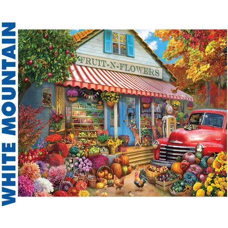 Fruit -N-Flowers - 1000pc Jigsaw Puzzle | White Mountain | 2039pz