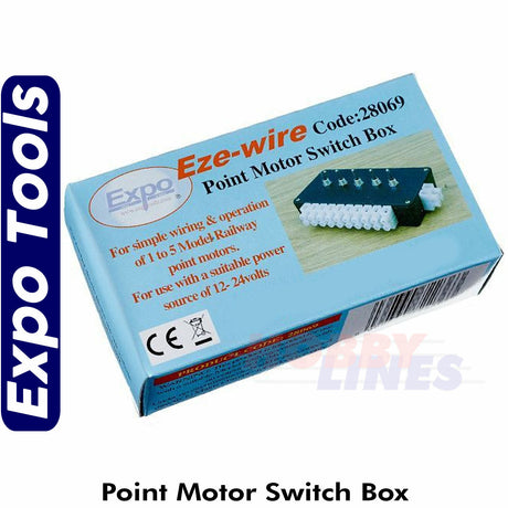 POINT MOTOR SWITCH BOX EZE-Wire Model Railway Hornby Peco Seep Expo Tools 28069