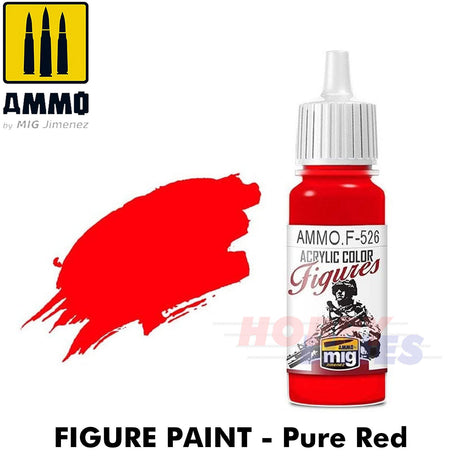 Ammo ACRYLIC COLOUR for FIGURES 17ml jar agitator ball Full Range Mig Jimenez