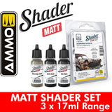 Matt Shader Set - Vivid Clothes - 3 x 17ml | Ammo by Mig Jimenez | MIG7334