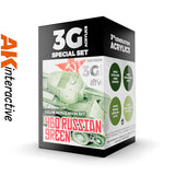 3G Special Set - 4B0 Russian Green - 4 x 17ml Acrylic Paint | AK interactive | AK11639