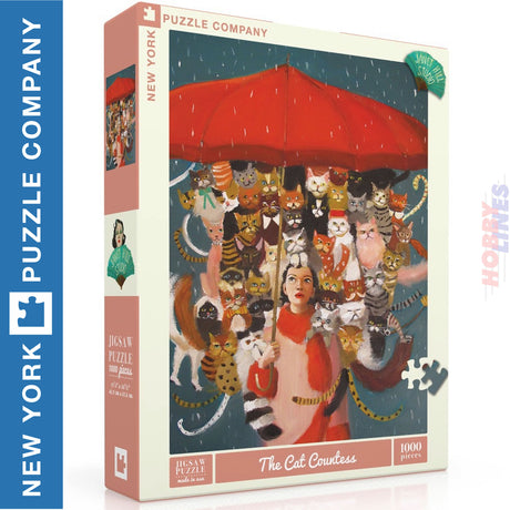 THE CAT COUNTESS New York Puzzle Company 1000pc Jigsaw NPZJH2212
