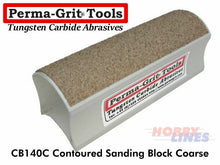 Load image into Gallery viewer, Perma-Grit CB140C CONTOUR SANDING BLOCK Coarse 140mm Tungsten Carbide Permagrit
