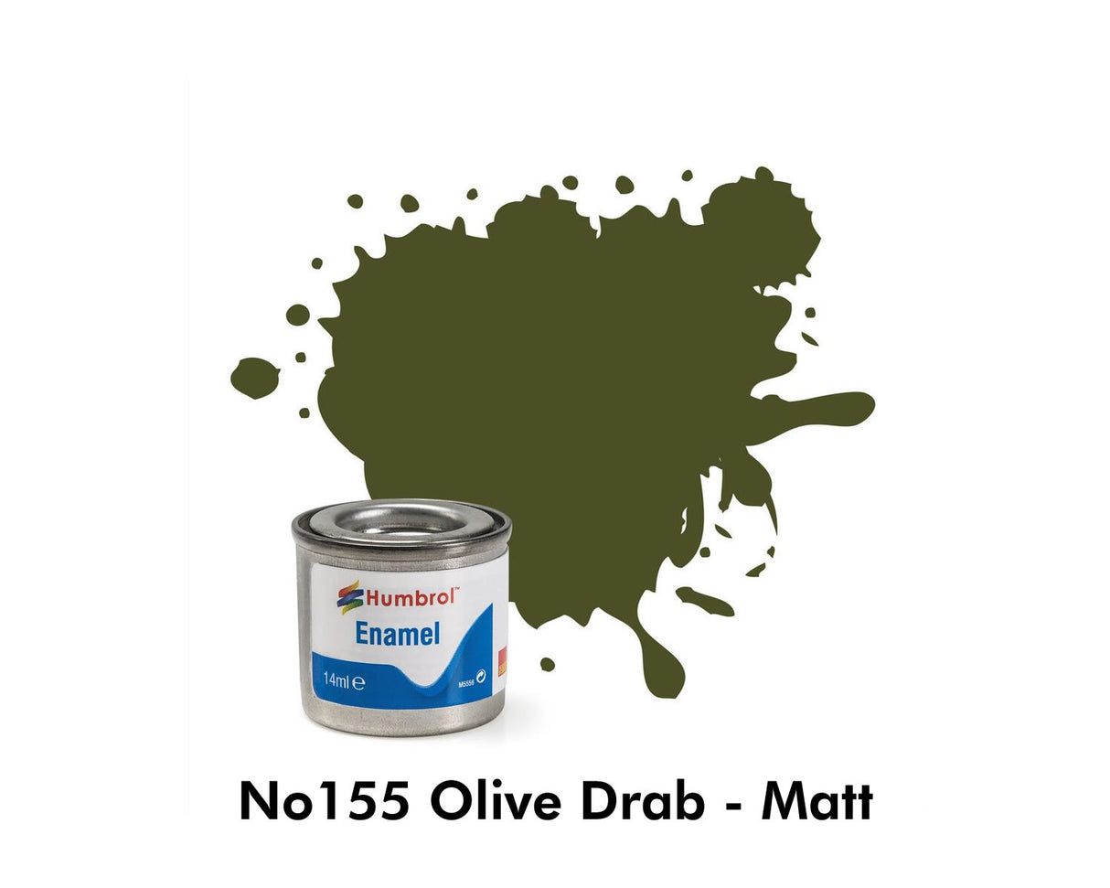 Enamel Tinlets No 155 Olive Drab Matt