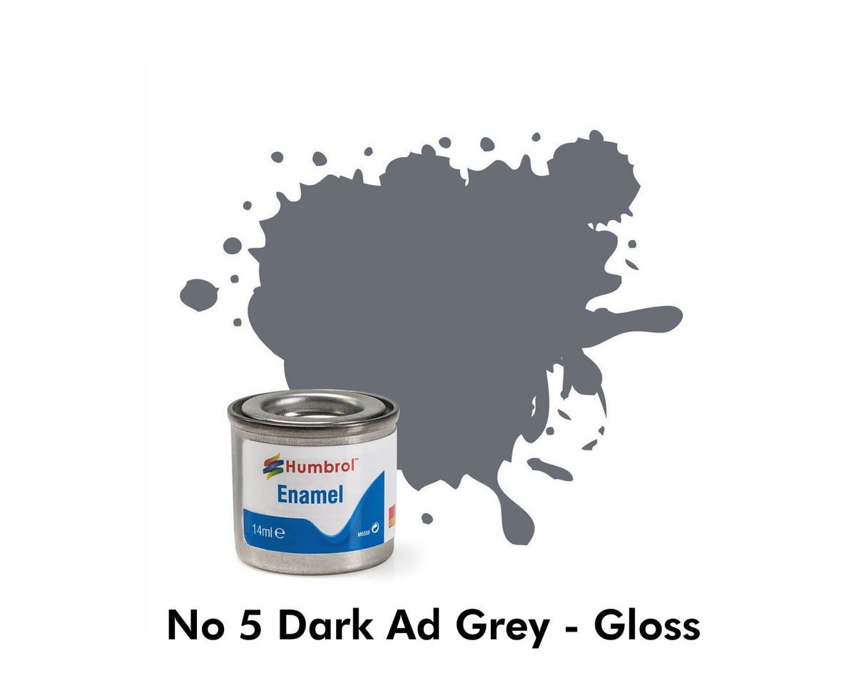 Enamel Tinlets No 5 Dark Ad Grey Gloss