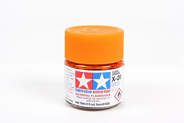 Tamiya Acrylic Mini Paint X-26 Clear Orange