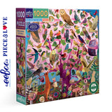 eeBoo PARLIAMENT OF OWLS 1000 pc Square Jigsaw Puzzle Super Deluxe PZTOWL