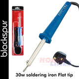 30W Soldering Iron Flat Tip | Blackspur | 77501