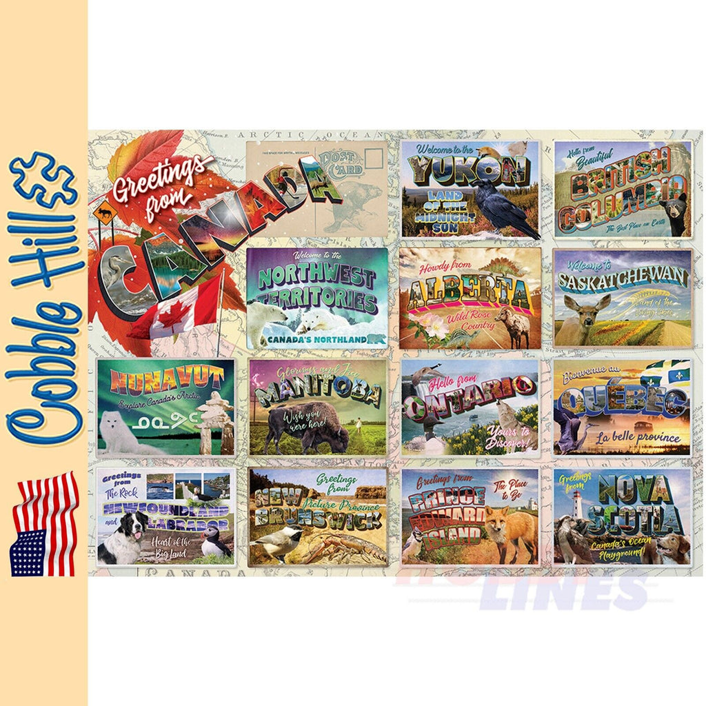 Greetings from Canada Cobble Hill puzzle 1000pc CH40066