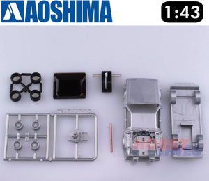 Delorean Back to the Future Part 2 Flying Pull Back & Go 1:43 kit Aoshima 05476