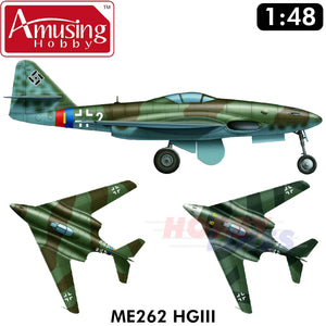 Messerschmitt Me262 HGIII 1:48 Model kit AMUSING HOBBY AH48A003