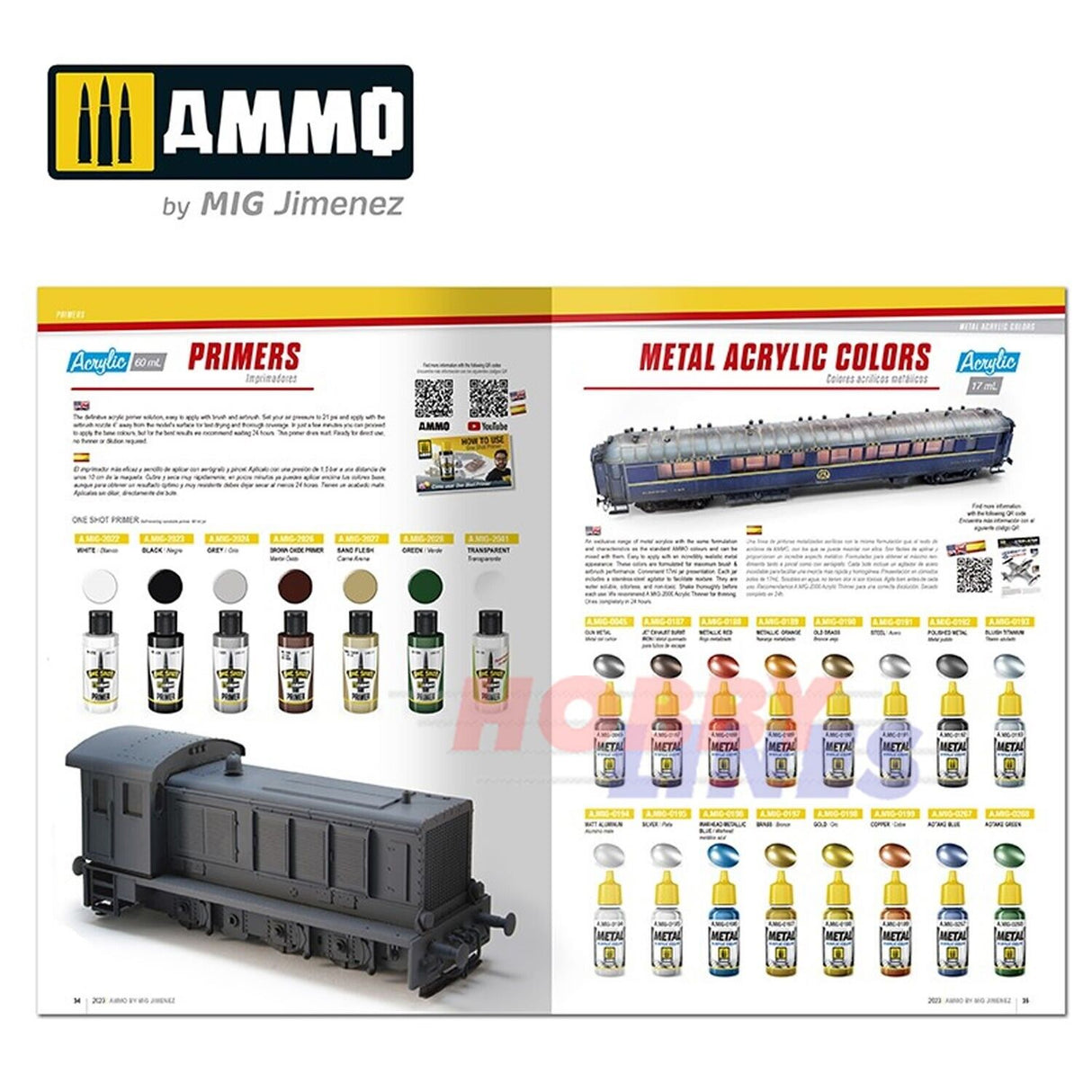 AMMO RAIL CENTRE Catalogue 2023 112pages Full Colour Modelling Book Mig R-8305