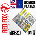 1/24 Unique License plates vol.01 (EU form)