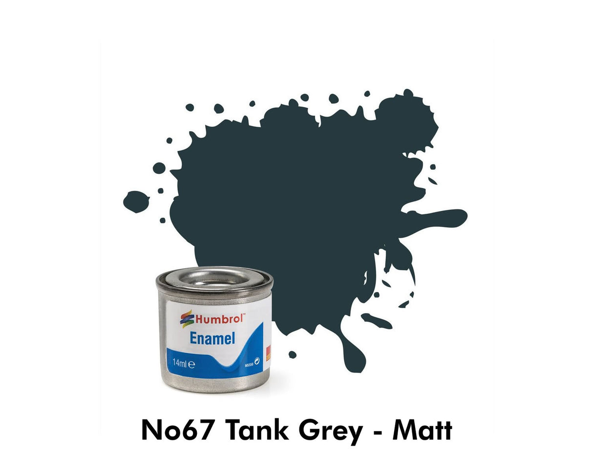 Enamel Tinlets No 67 Tank Grey Matt