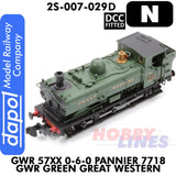 Great Western Railway - 57XX 0-6-0 Pannier 7718 Green Great Western - DCC Fitted | Dapol | 2S-007-029D