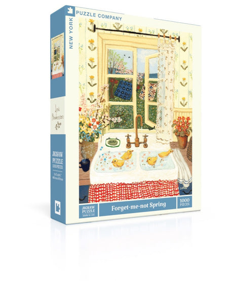 FORGET ME NOT SPRING New York Puzzle Company 1000pc Jigsaw