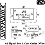 SIGNAL BOX A6 1:72 Scale OO HO Gauge Railways Building Series A A06 SuperQuick