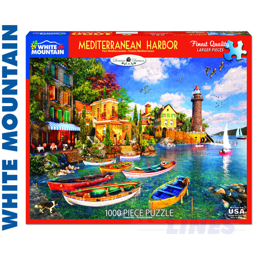 Mediterranean Harbor 1000 Piece Jigsaw Puzzle 1643